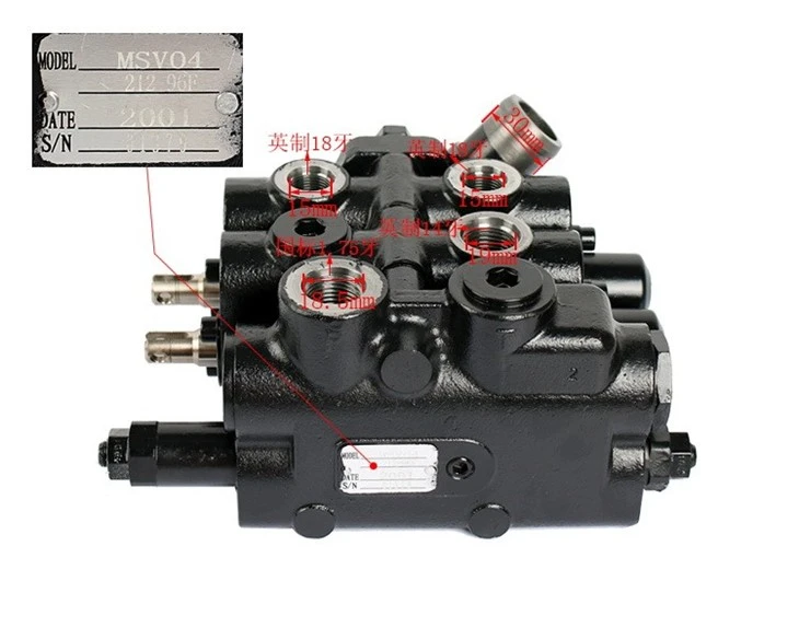 Hanzhi MSV04-212-96F Shimadzu Hydraulic Control Valve (2VS) For CPCD30, FD20~30T6